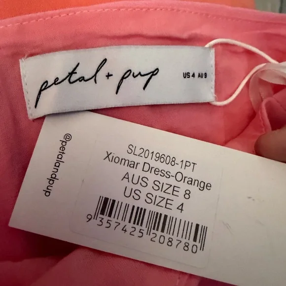 NWT Petal & Pup Xiomar Dress - Orange - Picture 2 of 2